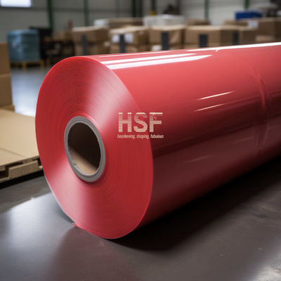 Непрозрачная красная 120 мкм пленка из HDPE для подкладки различных лент, печати и упаковки