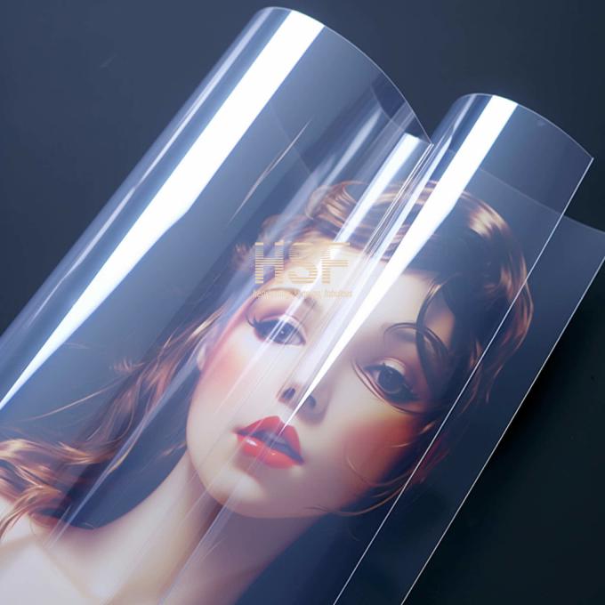 75Î¼m Clear PET Fluorosilicone Coated Release Film sample showing transparency and texture