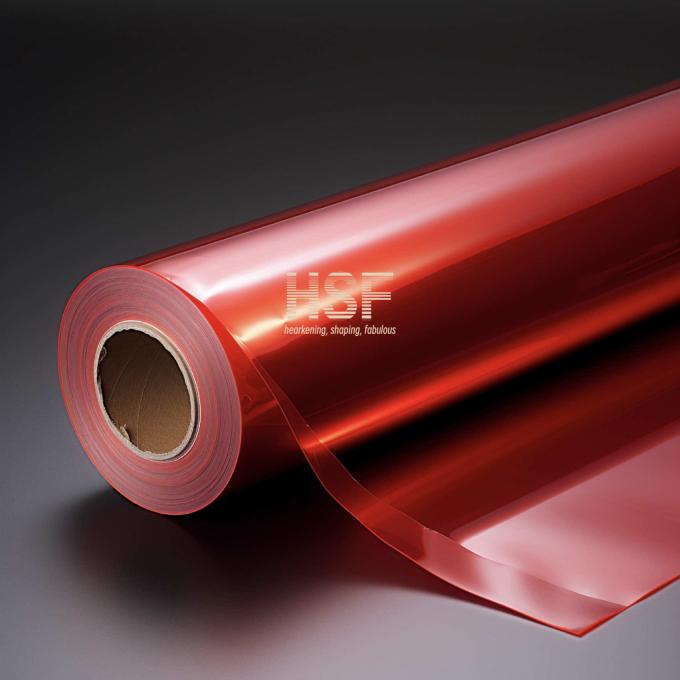 50μm Red Anti Static PET Release Film sample