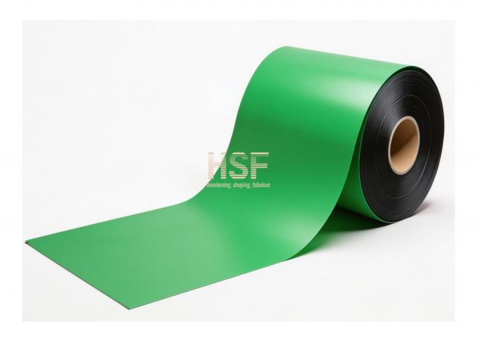 100Î¼m Green CPE Base Film sample showing uniform color and smooth surface